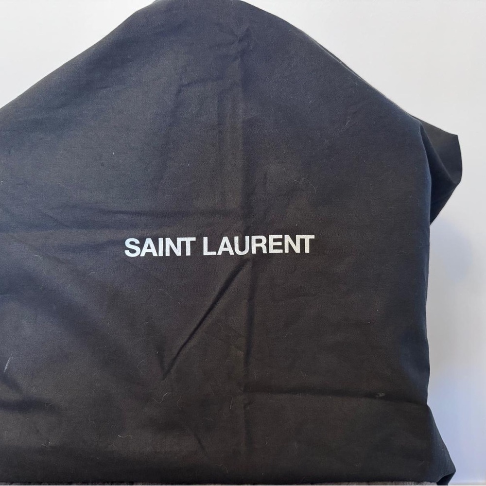 Saint Laurent Sac Du Jour - Black Crocodile-Embossed Leather, Silver Hardware - Picture 9 of 10